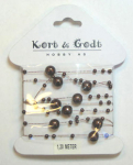 K&G; Perleb�nd brun 2906