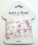 K&G; Perleb�nd rosa 2890