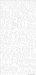 ABC Cardstock Stickers; Lily White