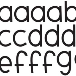 ABC Stickers Simply Sweet; Black