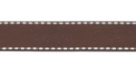 BAZ Ribbon; Brown dashed 22mm